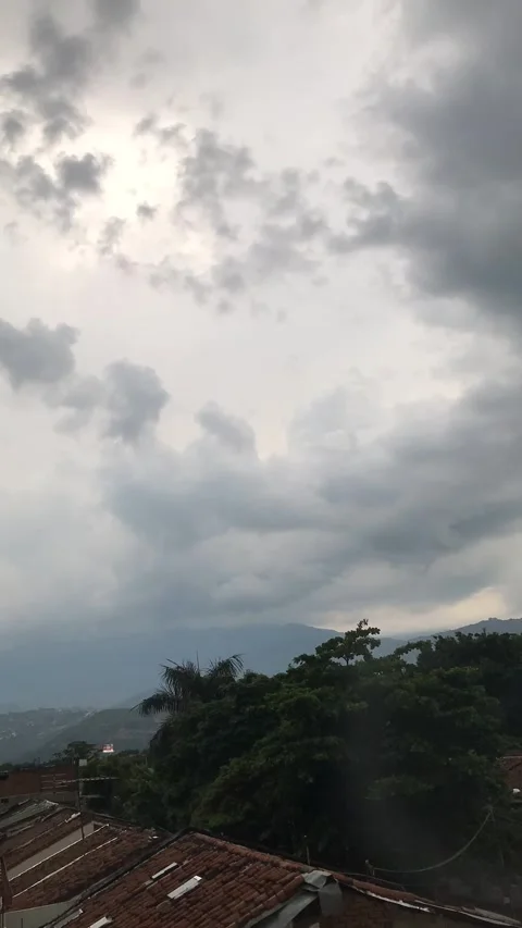 Timelapse Clouds and mountains Stock Footage 240585963