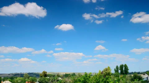 Timelapse Clouds and Rural Countryside Stock Footage 27484116
