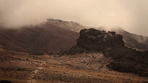 Timelapse Clouds and Shadows on Kilimanjaro Stock Footage 42404161