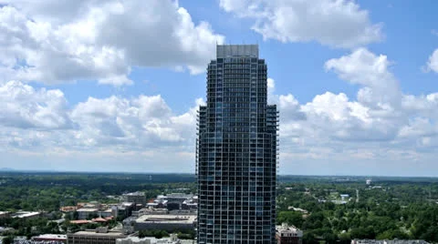 Timelapse Clouds and Skyscraper Video stock 23136276