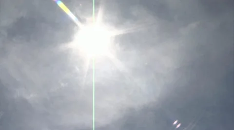 Timelapse Clouds and Sun Stock Footage 11155153