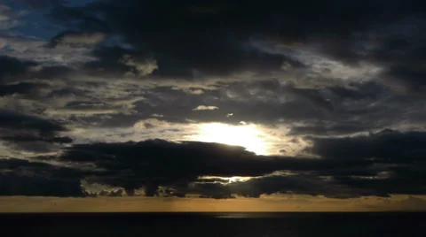 Timelapse clouds and sun Video stock 36042237