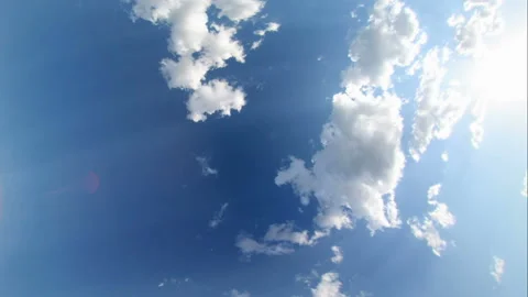 Timelapse of clouds and sun Stock Footage 115080086