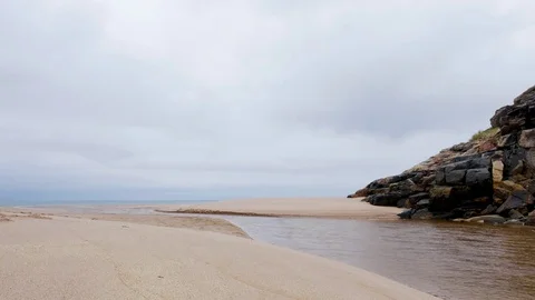 Timelapse of clouds and sunlight moving over the scottish landscape Stock Footage