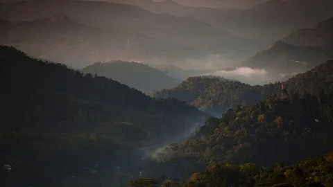 Timelapse of clouds and their movements in the mountains. Andreev. Stock Footage 77852822