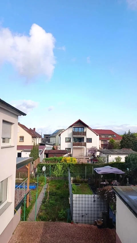 Timelapse  clouds are running across the blue sky. Day Stock Footage 240730355