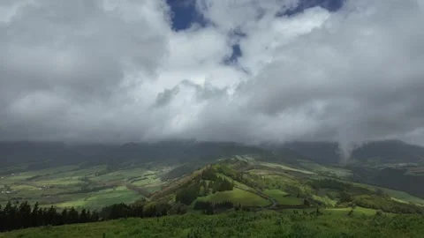 Timelapse of clouds on Azores Stock Footage 292483679