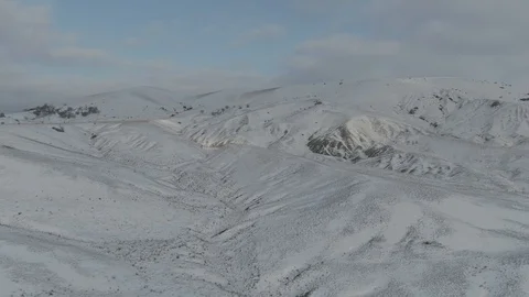 Timelapse clouds on the background of the mountain slopes Stock Footage 105680878