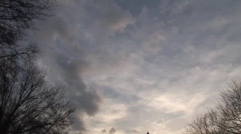 Timelapse of clouds behind Egyptian obelisk in Central Park 스톡 동영상 455249