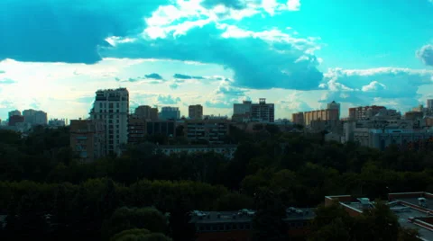 Timelapse Clouds on a blue sky 8 Video stock 63432645