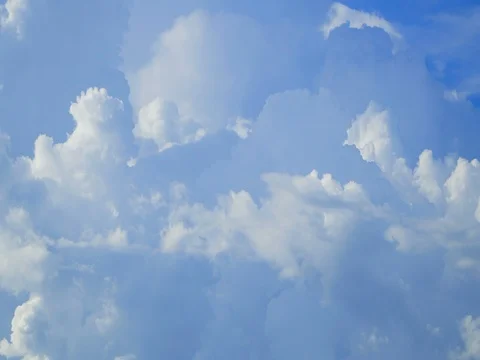 Timelapse  clouds on blue sky background. Stock-Footage 80361805
