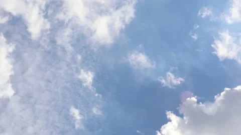 Timelapse Clouds &amp; Blue Sky, beautiful background, 4k Stock Footage 231253922