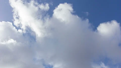 Timelapse Clouds Blue Sky Stock Footage 36558079