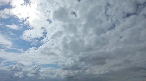 Timelapse clouds in blue sky Vídeo Stock 46770603
