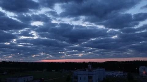 Timelapse clouds in blue sky Vídeo Stock 46933587