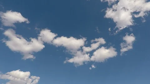 Timelapse of clouds in the blue sky Stock Footage 106193230