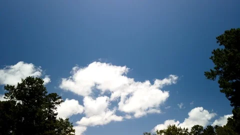 Timelapse clouds in a blue sky Video stock 112147554