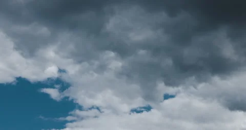Timelapse of clouds in the blue sky Stock Footage 253644830