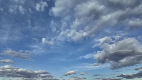 Timelapse of clouds in blue sky Stock Footage 307696554