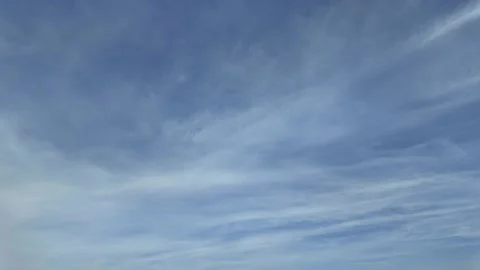 Timelapse of clouds in blue sky. Soft background Stock Footage 308090439
