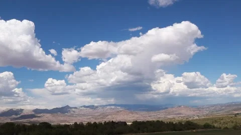 Timelapse Clouds Build Over Grand Valley 스톡 동영상 137121703