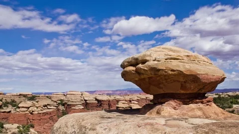 Timelapse of Clouds in Canyonlands Stock Footage 79586765