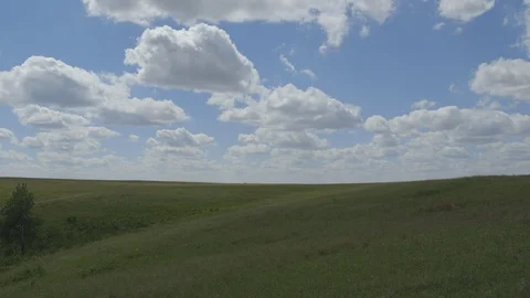 Timelapse Clouds Casting Shadows Over Badlands Field Theodore Roosevelt Stock Footage 121639538