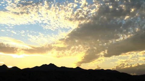 Timelapse Clouds - Chatsworth Evening Sunset Clouds Stock-Footage 861684