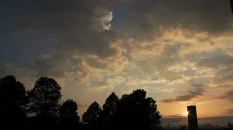 Timelapse - clouds city Video stock 8839488