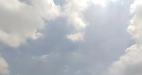Timelapse of clouds with a clear blue sky during the day. natural background Stock Footage 295841350