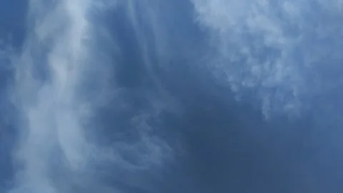 Timelapse of clouds with clear sky at noon in summer. texture effect 動画素材 292742603