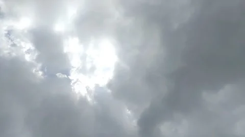 Timelapse of clouds with clear sky at noon in summer. texture effect 動画素材 292742921