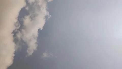 Timelapse of clouds with clear sky at noon in summer. texture effect 動画素材 292743058
