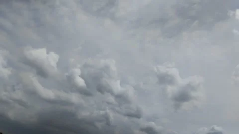 Timelapse of clouds with clear sky at noon in summer. texture effect 動画素材 297239252