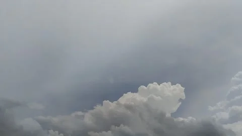 Timelapse of clouds with clear sky at noon in summer. texture effect 動画素材 297239339