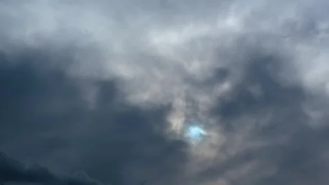 Timelapse clouds from a dark cloudy sky Stock-Footage 270153507