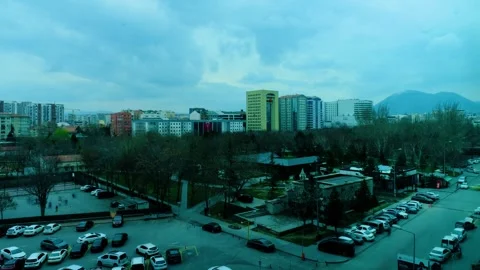 Timelapse clouds from a dark cloudy sky Stock-Footage 270156013