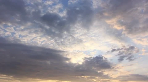 Timelapse Clouds Into the dark HD NTSC Stock Footage 7761255