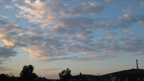 Timelapse of clouds at daybreak Stock Footage
