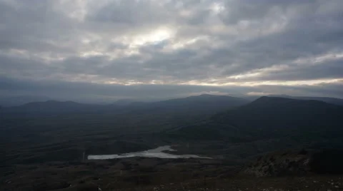 Timelapse of clouds at different levels Stock Footage 59065740