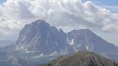 Timelapse of clouds in the dolomites Stock Footage 244264504