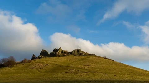 Timelapse clouds at the Dörnberg 動画素材 40337572