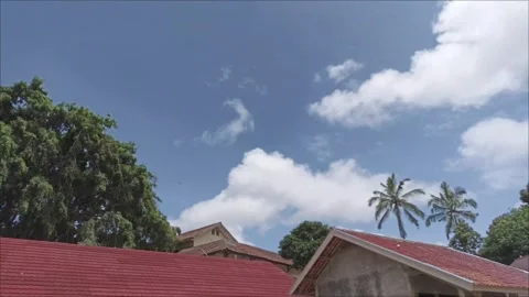 Timelapse of clouds during clear weather Stock Footage 295103534