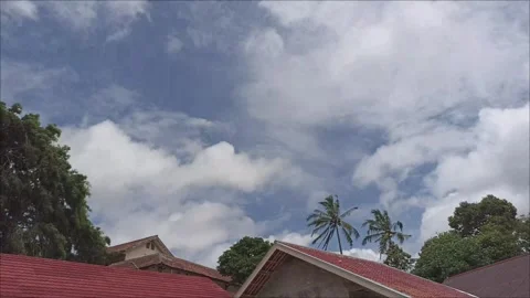 Timelapse of clouds during clear weather Stock Footage 295103571