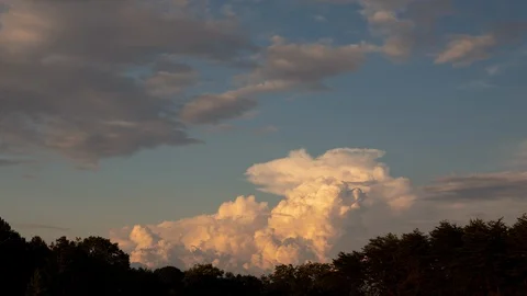 Timelapse of Clouds During Sunset Stock Footage 112029586