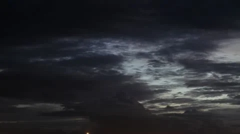 Timelapse clouds dusk Stock-Footage 11600351