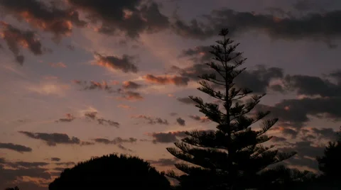 Timelapse of clouds at dusk Video stock 50585076