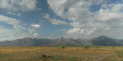 Timelapse of Clouds off the Estrella Mountain Range Arizona Stock Footage 160506367