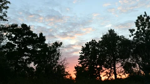 Timelapse of clouds in evening time. Stock Footage 136821292