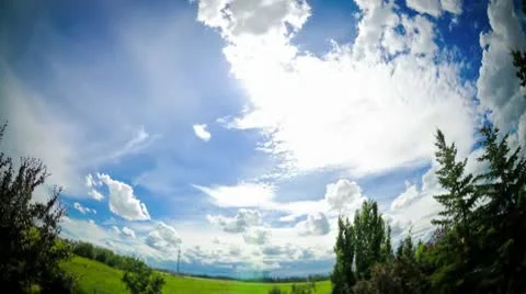 Timelapse of clouds Stockbeeldmateriaal 10800172